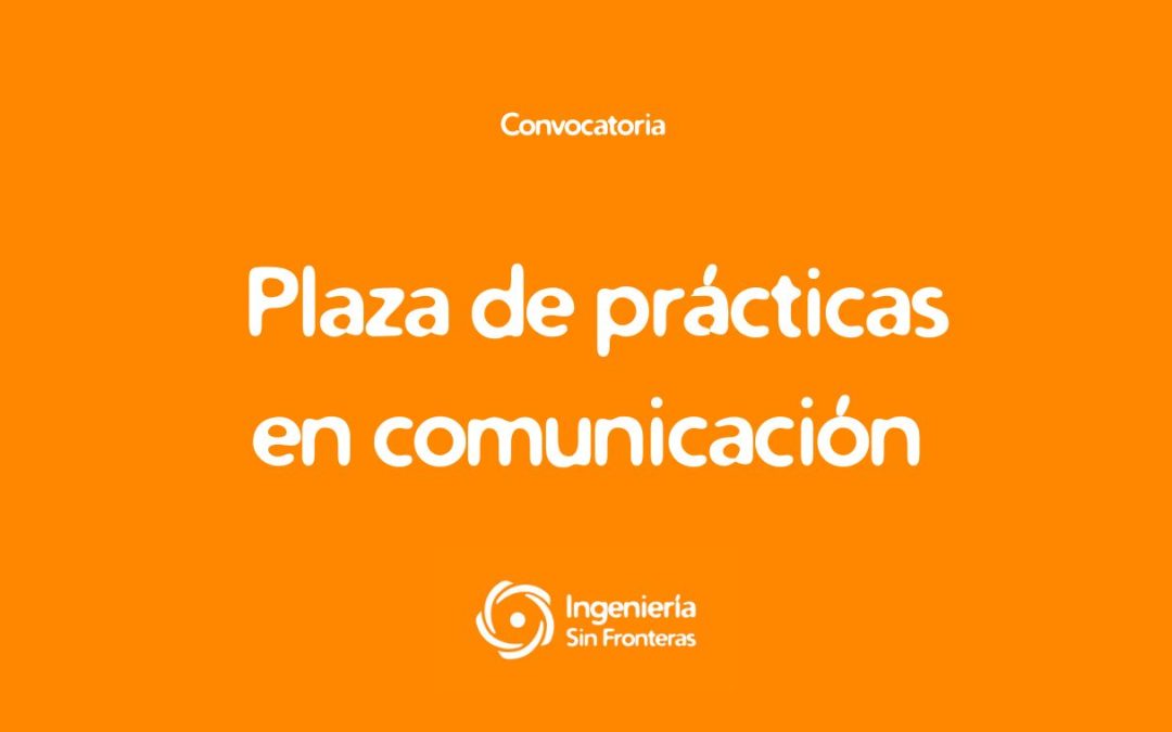 Plaza de prácticas en comunicación